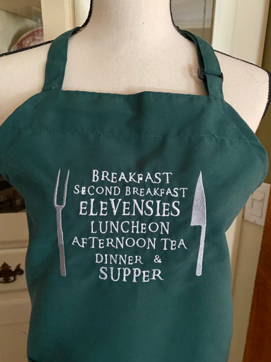 Today's Meal Plan - Embroidered Unisex Apron for your favorite foodie! - 7 Colors- Great Gift!
